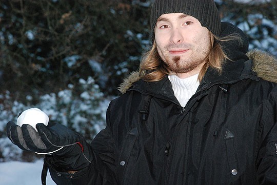 Petteri Laine sai kokea valkoisen joulun Suomessa .