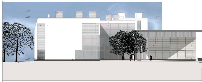 Havainnekuvassa kaupungintalo torin suunnasta katsottuna