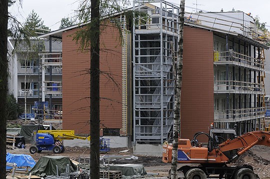 Lehmirannan uusin osa on sakara itään päin.