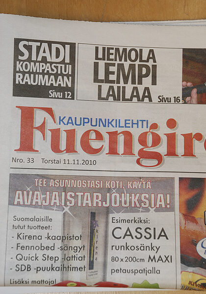 Fuengirola.fi kertoo Suomen kuulumisista suomalaisille.