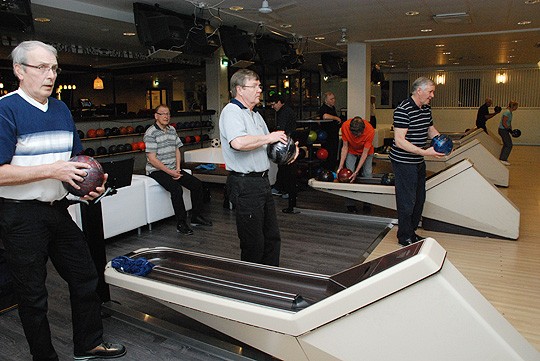 Perniöläisiä riittää useammalle radalle kerrallaan. Vuorossa vas. Matti Örri, Jorma Alho, Hannu Haapasalo ja Heikki Erjala.