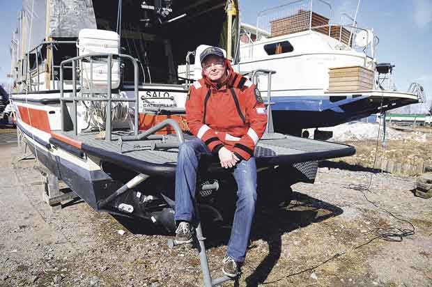 Petri Haapasalo ja kohta merelle lähtevä Draken.