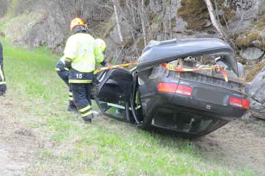 Kuljettaja selvisi vähin vammoin ulosajossa tiistaina.