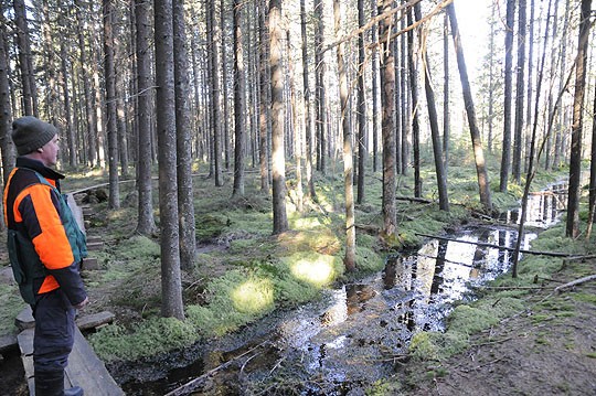Kaj-Ove Isaksson tutki retkeilyaluetta viime viikolla.