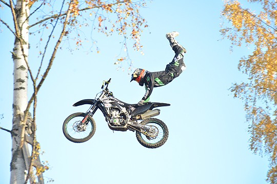 Sebastian Westbergin työkalu on 450-kuutioinen Kawasaki.