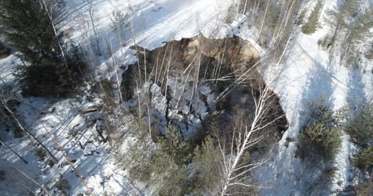 Sortuma on kasvanut keskiviikon jälkeen. Kuva Kari Väyrynen.