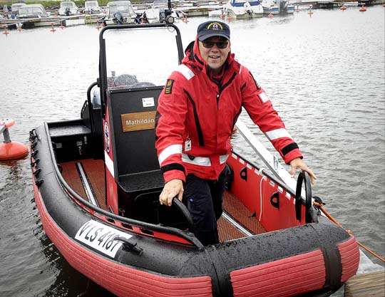 Jari Liimataisen hymy oli herkässä uuden veneen esittelytilaisuudessa Mathildedalissa.