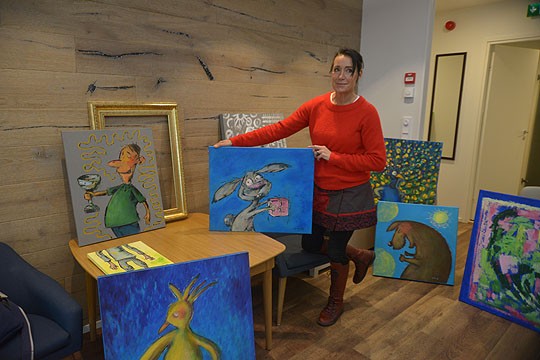 Valtaosa Kiisi Toivasen Mathildedaliin tuomista töistä on aivan uutta tuotantoa.