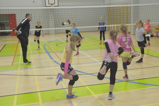 Mikko Venhomaa valmentaa Sisun suurinta ryhmää eli 9-10 -vuotiaita E-tyttöjä. 23 tytön ryhmästä nuorimmat on ollut pakko siirtää harjoittelemaan vanhempien kanssa, koska yli 20 pelaajan kanssa tasokas ja turvallinen harjoittelu on mahdotonta.