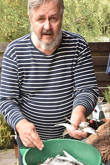 Silakkaa matkalla jatkojalostukseen, näyttää Kari Salminen.